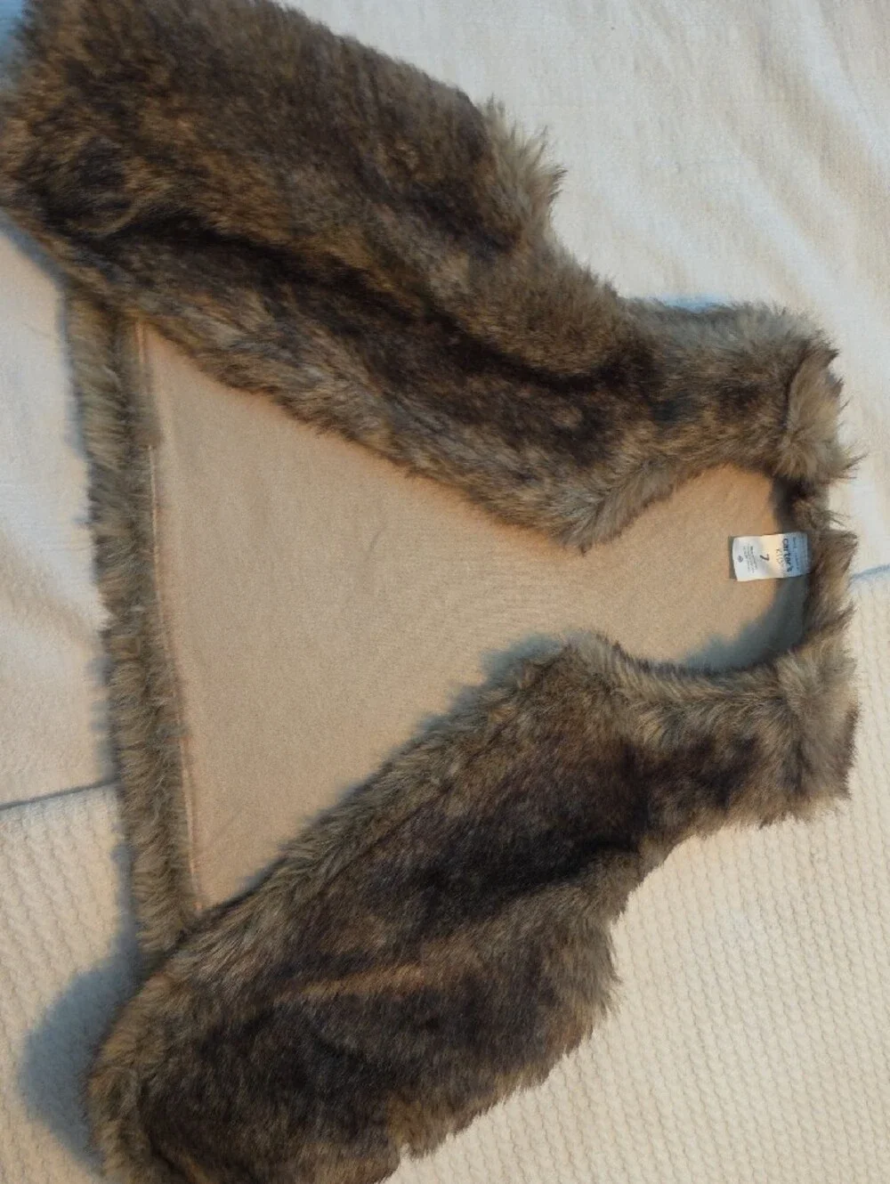 Carter's Girls Faux Fur Brown Multi-Tone Vest